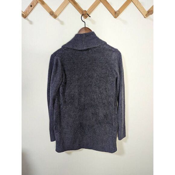 Barefoot Dreams Cozychic Lite Blue/Grey Shrug Cardigan - Size XS/S - Picture 3 of 6